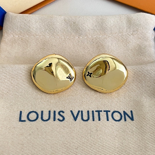 [Luxery]Gold Paris Stud Earrings
