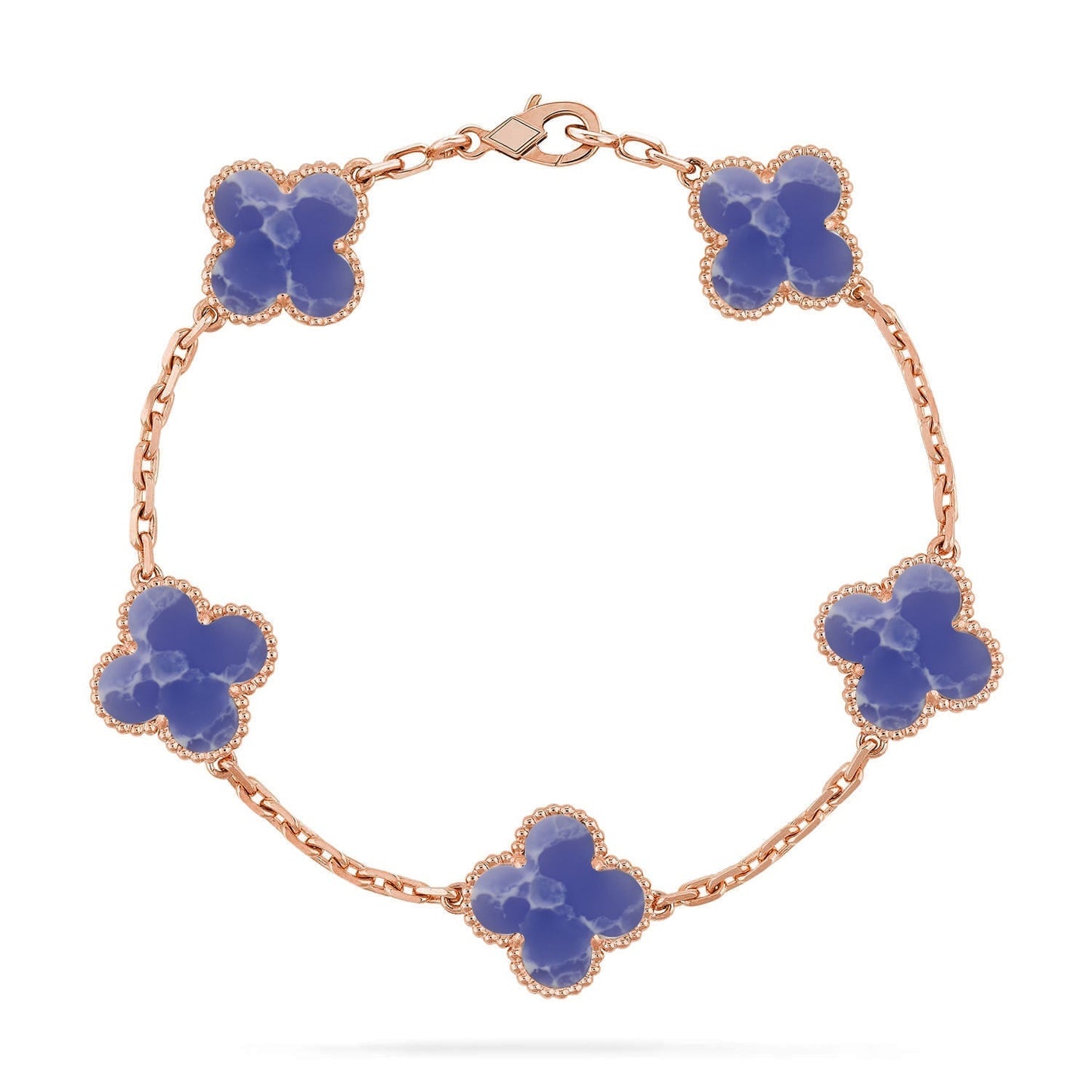 [Luxery]CLOVER 5 MOTIF BLUE VEINS BRACELET COLLECTION