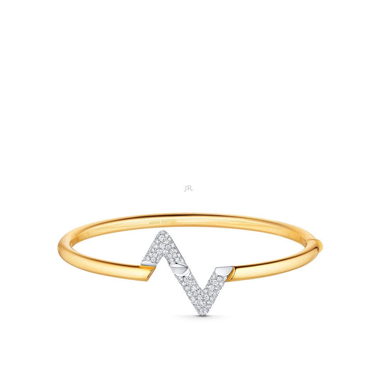 [Luxery]VOLTE UPSITE DOWN GOLD DIAMOND BRACELET