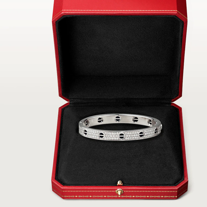 [Luxery]LOVE BRACELET 6.1MM DIAMOND-PAVED CERAMIC