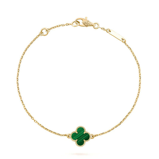 [Luxery]CLOVER BRACELET MALACHITE 1 MOTIF