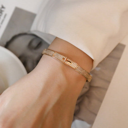 [Luxery]KELLY BRACELET DIAMOND PAVED