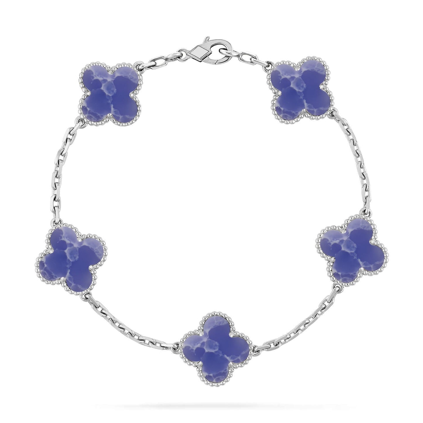 [Luxery]CLOVER 5 MOTIF BLUE VEINS BRACELET COLLECTION