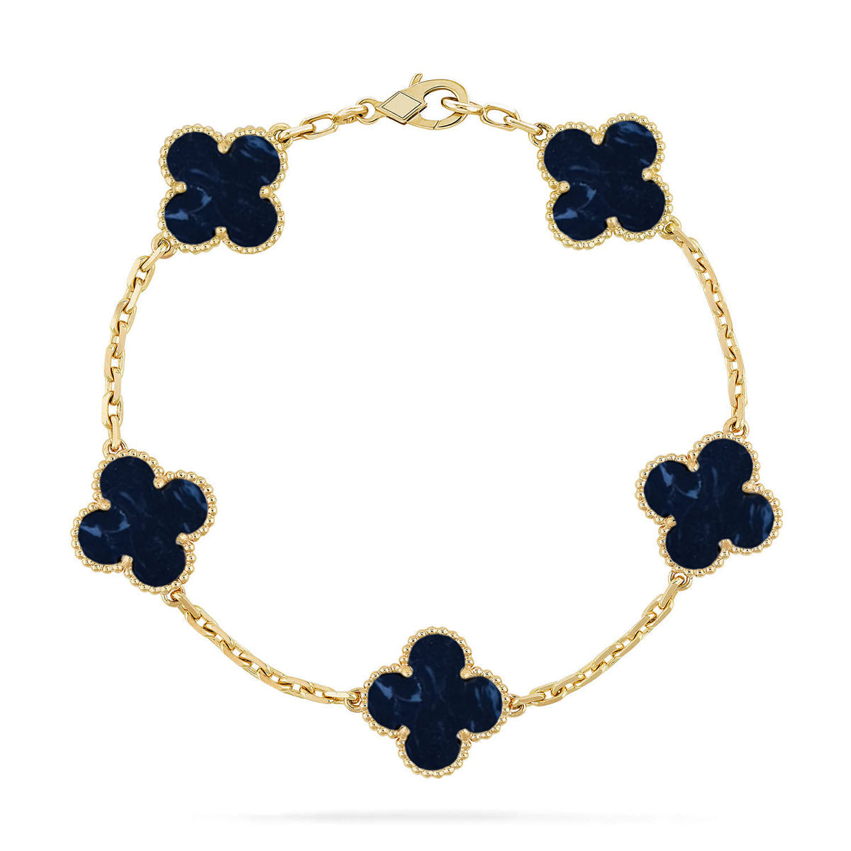 [Luxery]CLOVER 5 MOTIF PIETERSITE BRACELET COLLECTION