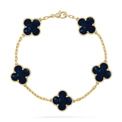 [Luxery]CLOVER 5 MOTIF PIETERSITE BRACELET COLLECTION