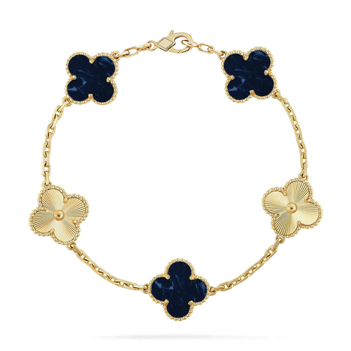 [Luxery]CLOVER 5 MOTIF PIETERSITE BRACELET COLLECTION