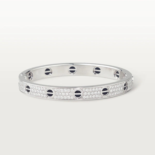 [Luxery]LOVE BRACELET 6.1MM DIAMOND-PAVED CERAMIC