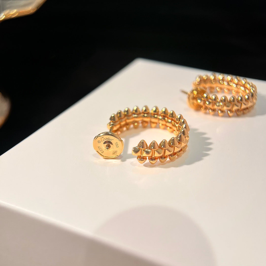 [Luxery]CLASH SMALL HOOP EARRINGS