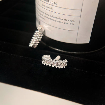 [Luxery]CLASH SMALL HOOP EARRINGS