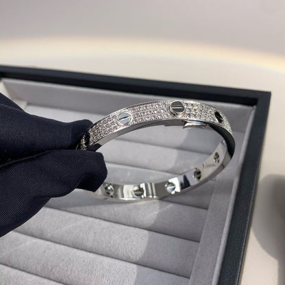 [Luxery]LOVE BRACELET 6.1MM DIAMOND-PAVED CERAMIC
