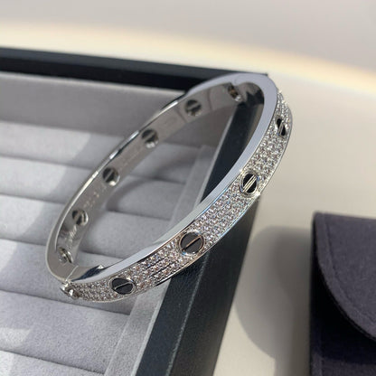 [Luxery]LOVE BRACELET 6.1MM DIAMOND-PAVED CERAMIC