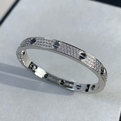 [Luxery]LOVE BRACELET 6.1MM DIAMOND-PAVED CERAMIC
