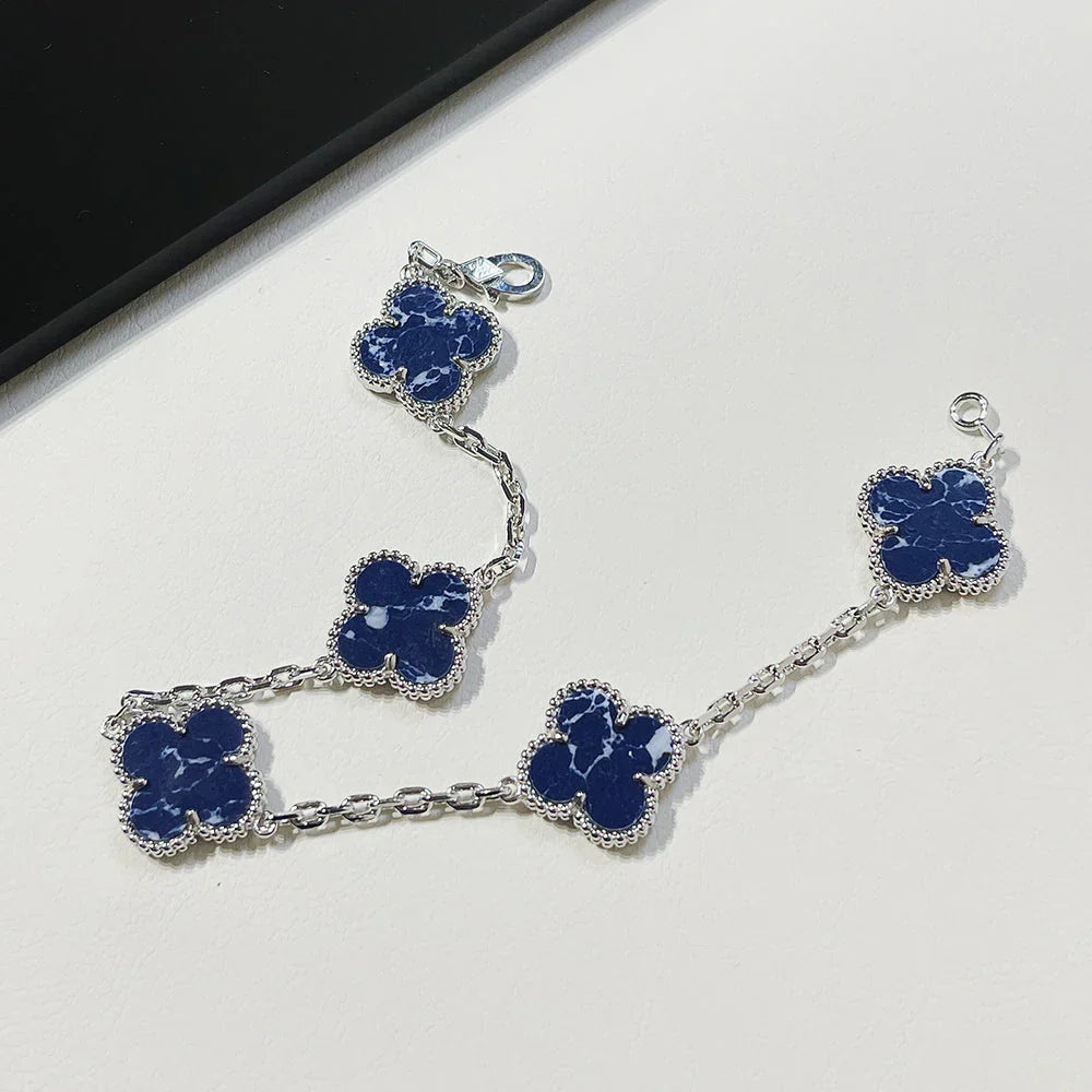 [Luxery]CLOVER 5 MOTIF PIETERSITE BRACELET COLLECTION