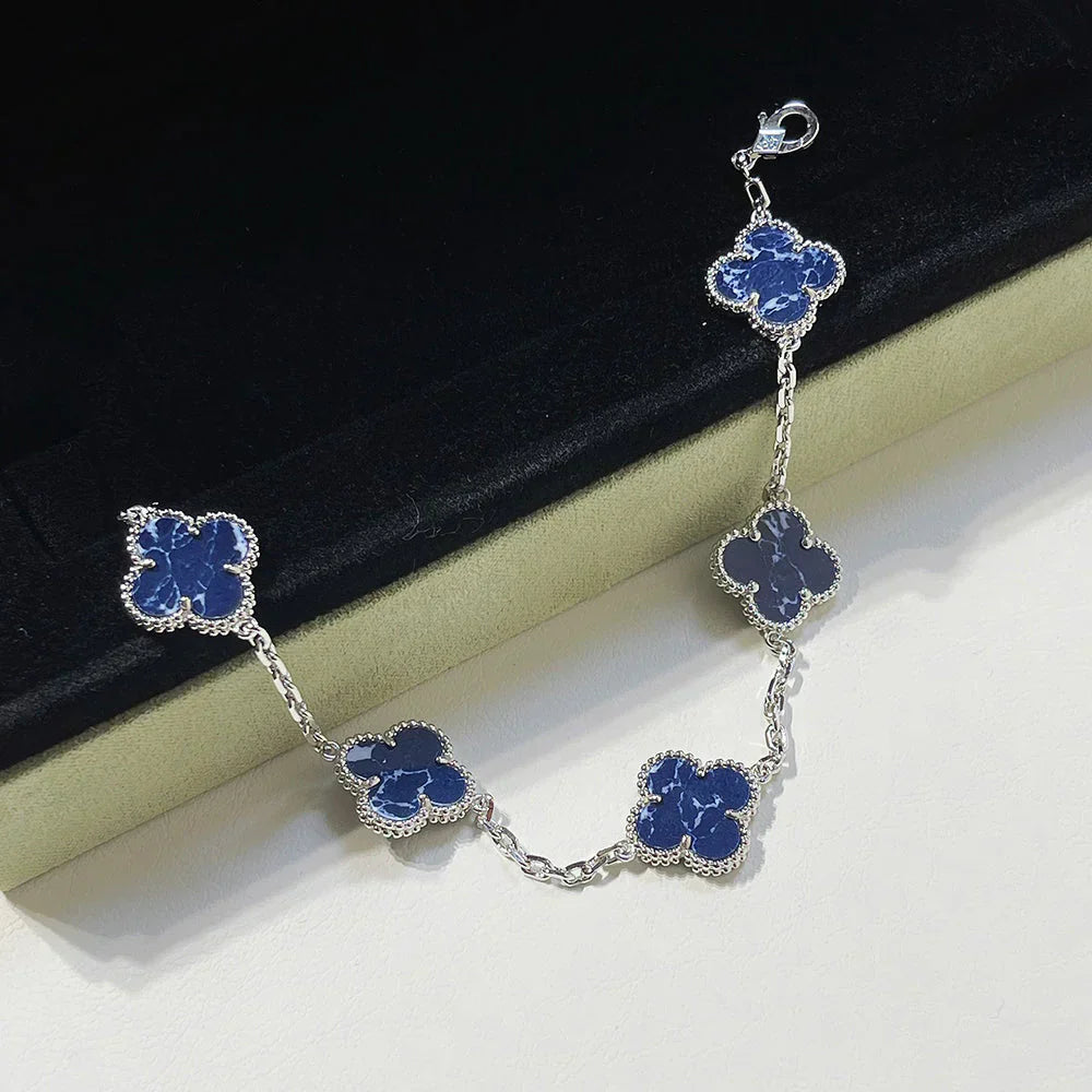 [Luxery]CLOVER 5 MOTIF PIETERSITE BRACELET COLLECTION
