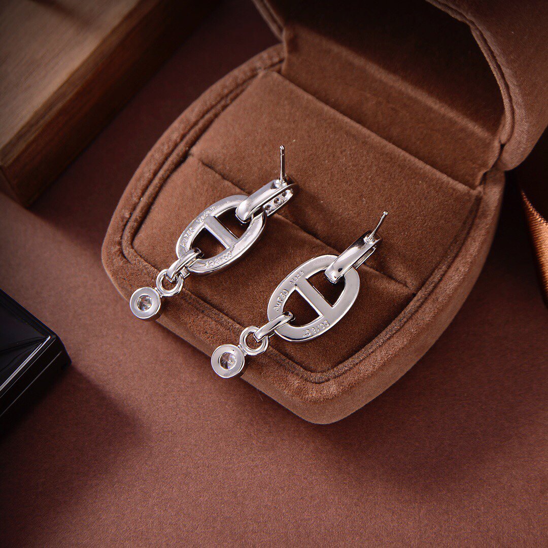 [Luxery]HM CHAINE DIAMOND EARRINGS