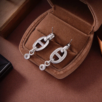 [Luxery]HM CHAINE DIAMOND EARRINGS