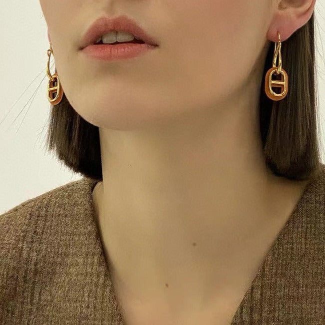 [Luxery]HM O'MAILLON GOLD EARRINGS