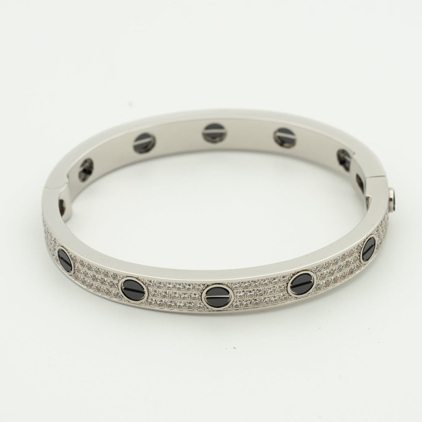 [Luxery]LOVE BRACELET 6.1MM DIAMOND-PAVED CERAMIC