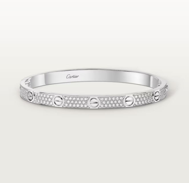 [Luxery]NEW-LOVE-4.8MM-Width Diamond-Studded Bracelet