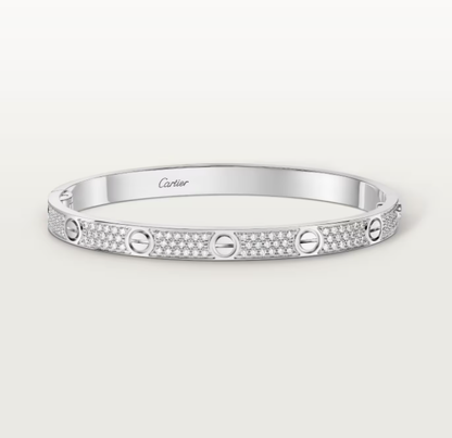 [Luxery]NEW-LOVE-4.8MM-Width Diamond-Studded Bracelet