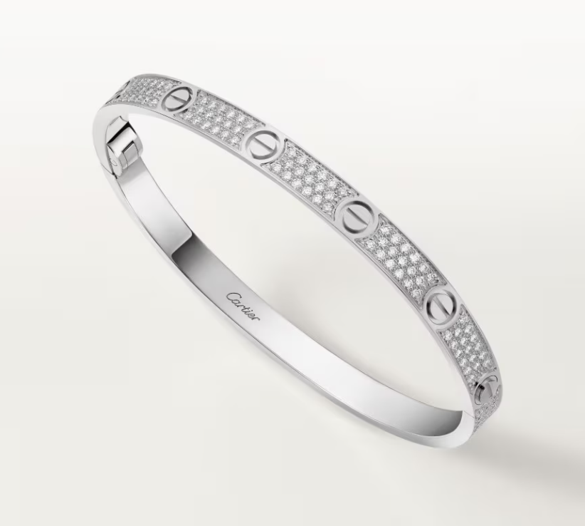 [Luxery]NEW-LOVE-4.8MM-Width Diamond-Studded Bracelet