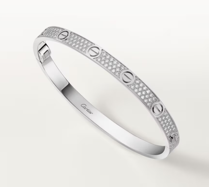 [Luxery]NEW-LOVE-4.8MM-Width Diamond-Studded Bracelet