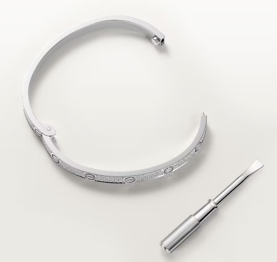 [Luxery]NEW-LOVE-4.8MM-Width Diamond-Studded Bracelet