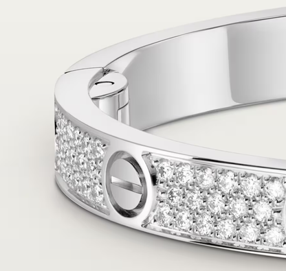 [Luxery]NEW-LOVE-4.8MM-Width Diamond-Studded Bracelet