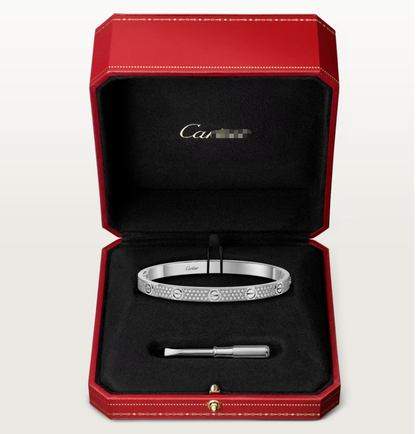 [Luxery]NEW-LOVE-4.8MM-Width Diamond-Studded Bracelet