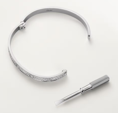 [Luxery]NEW-LOVE-6.1MM-Width Diamond-Studded Bracelet