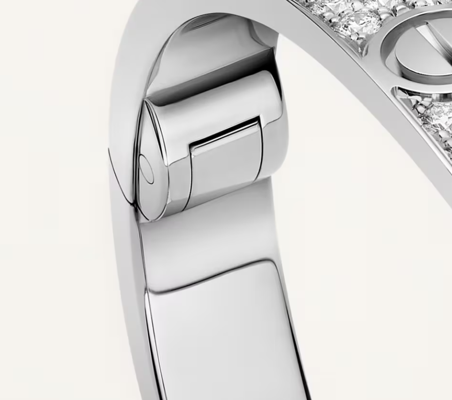 [Luxery]NEW-LOVE-6.1MM-Width Diamond-Studded Bracelet