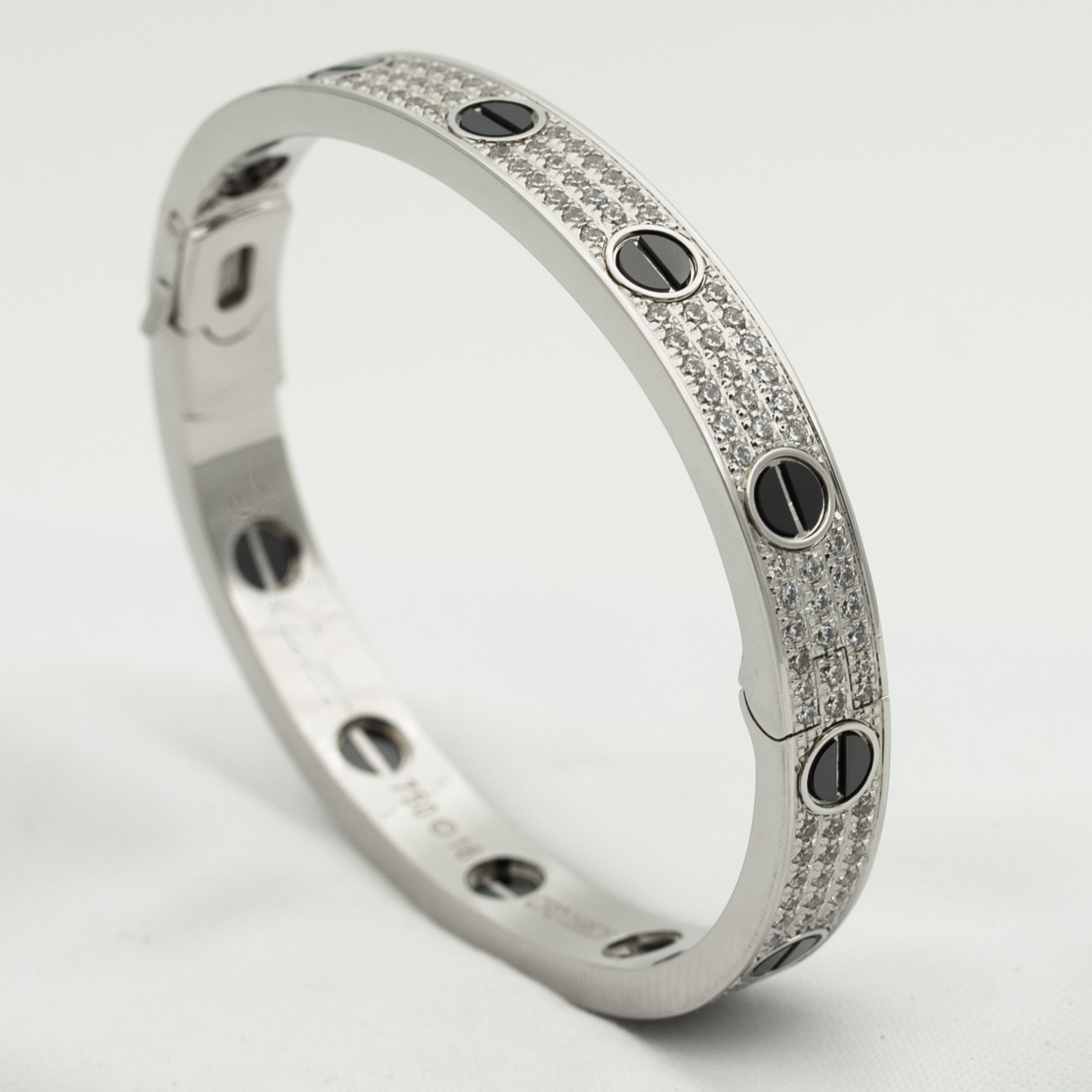 [Luxery]LOVE BRACELET 6.1MM DIAMOND-PAVED CERAMIC