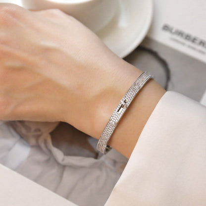 [Luxery]KELLY BRACELET DIAMOND PAVED
