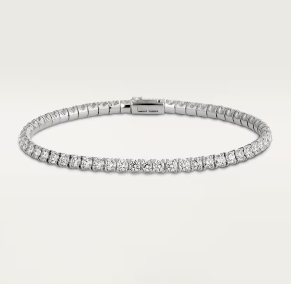 [Luxery]  CLASSIC BASEBALL BRACELAT, 52 DIAMOND
