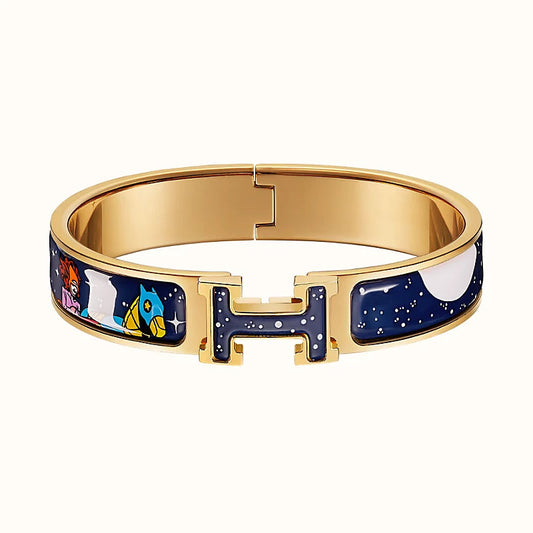 [Luxery]H STAR AND MOON BRACELET 12MM