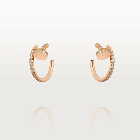 [Luxery]JUSTE EARRINGS 12.75MM PINK GOLD DIAMOND