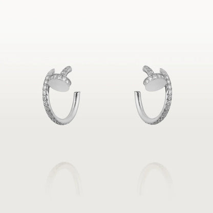 [Luxery]JUSTE EARRINGS 12.75MM SILVER DIAMOND