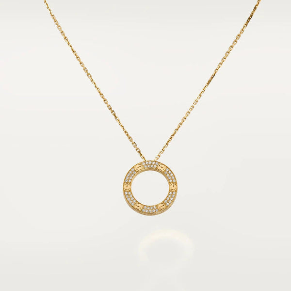 [Luxery]LOVE NECKLACE ADJUSTABLE ROSE GOLD