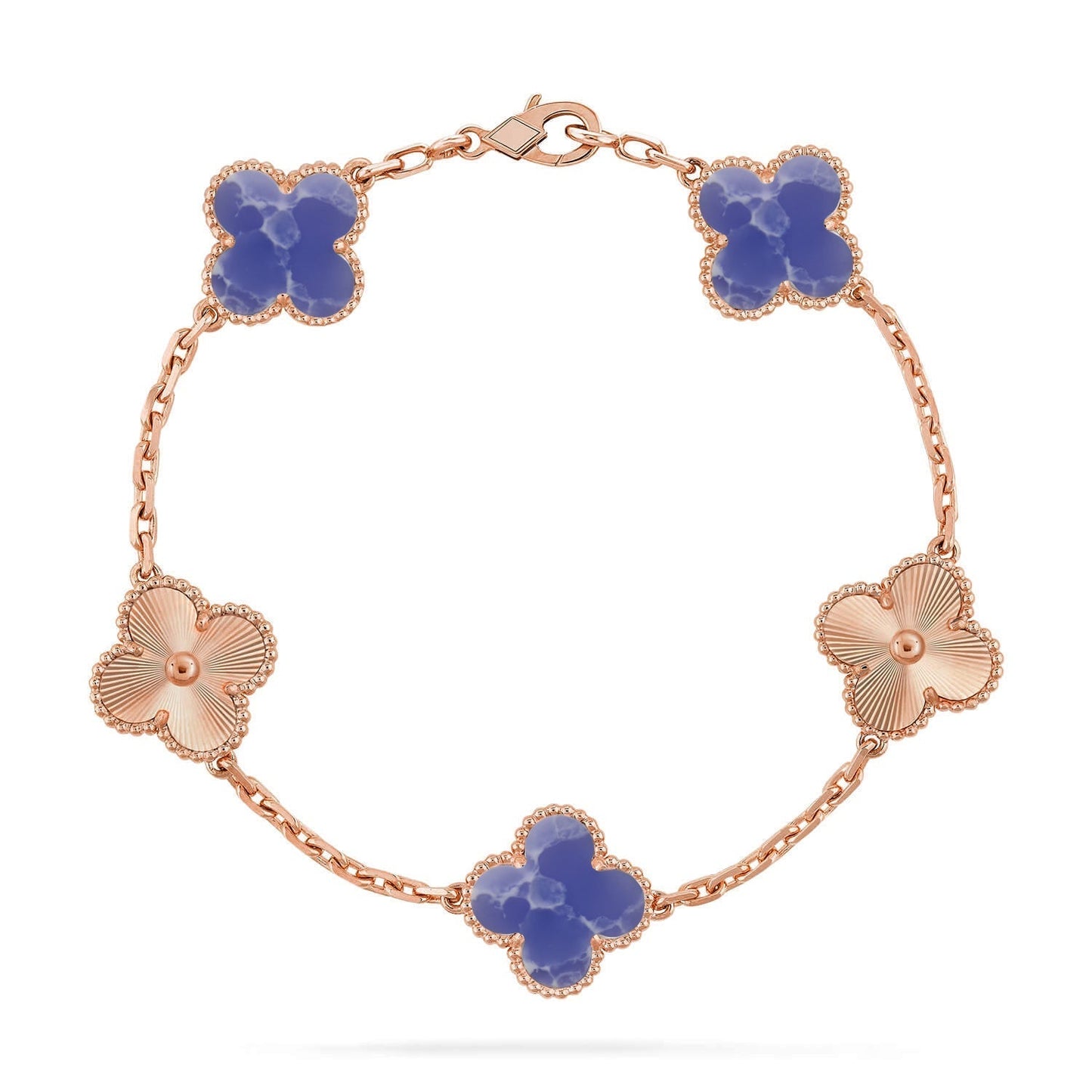 [Luxery]CLOVER 5 MOTIF BLUE VEINS BRACELET COLLECTION