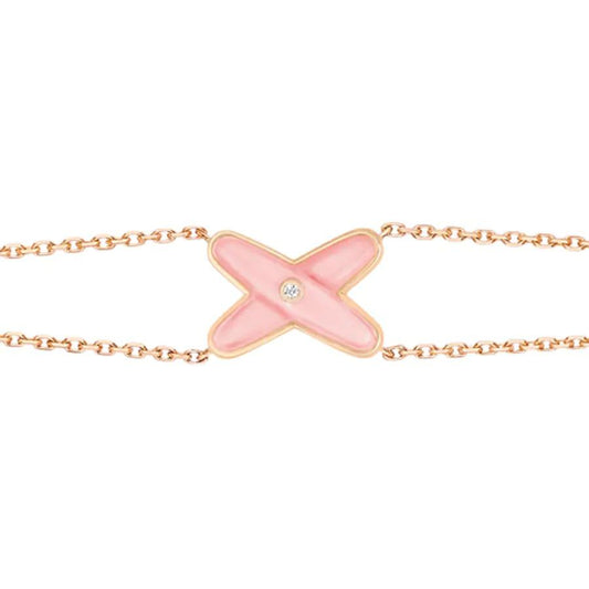 [Luxery]JEUX BRACELET PINK MOP PINK GOLD 1 DIAMOND
