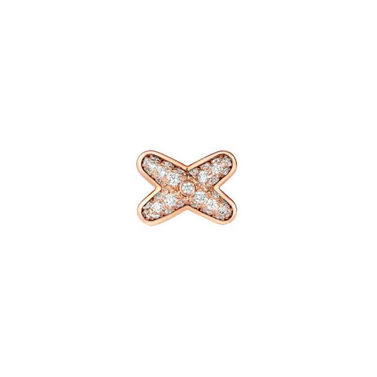 [Luxery]JEUX DE PINK GOLD DIAMOND EARRINGS