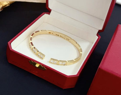[Luxery jewelrys]LOVE DIAMOND OPEN  BRACELET