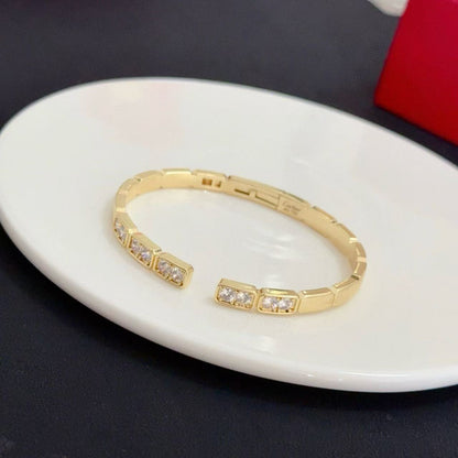 [Luxery jewelrys]LOVE DIAMOND OPEN  BRACELET