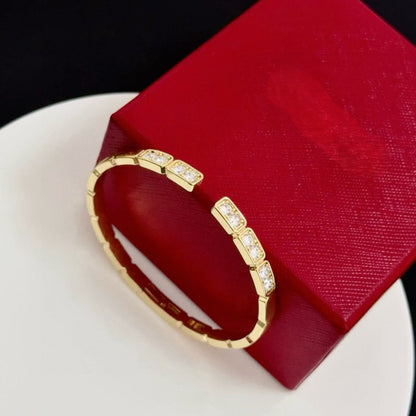 [Luxery jewelrys]LOVE DIAMOND OPEN  BRACELET