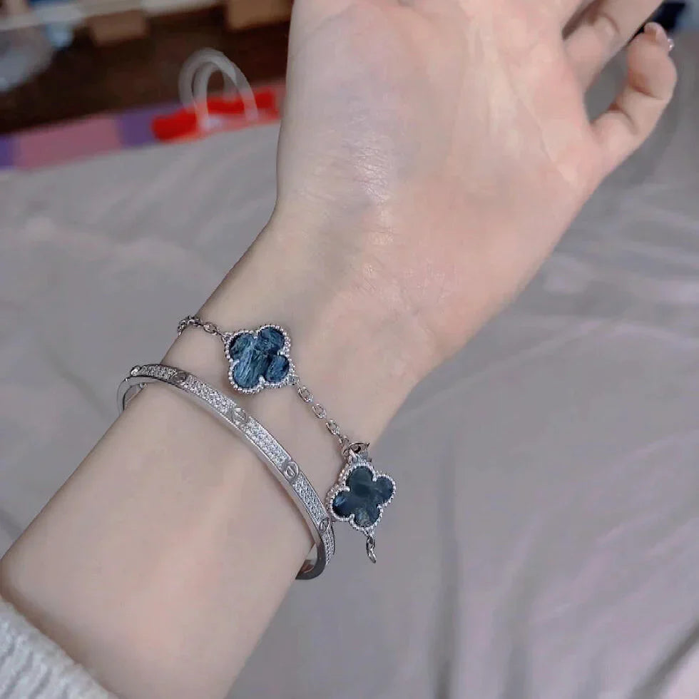 [Luxery]CLOVER 5 MOTIF PIETERSITE BRACELET COLLECTION