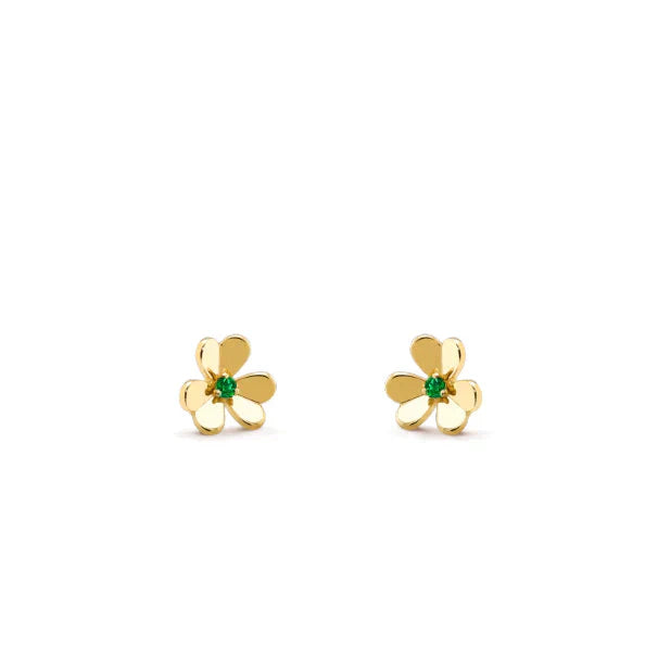 [Luxery]FRIVOLE  FLOWER MALACHITE EARRINGS