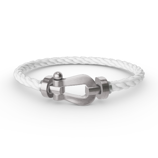[Luxery]FORCE LARGE HORSESHOE NO DIAMOND BRACELET SILVER
